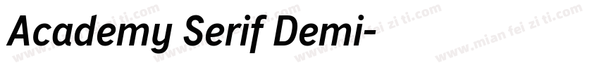 Academy Serif Demi字体转换